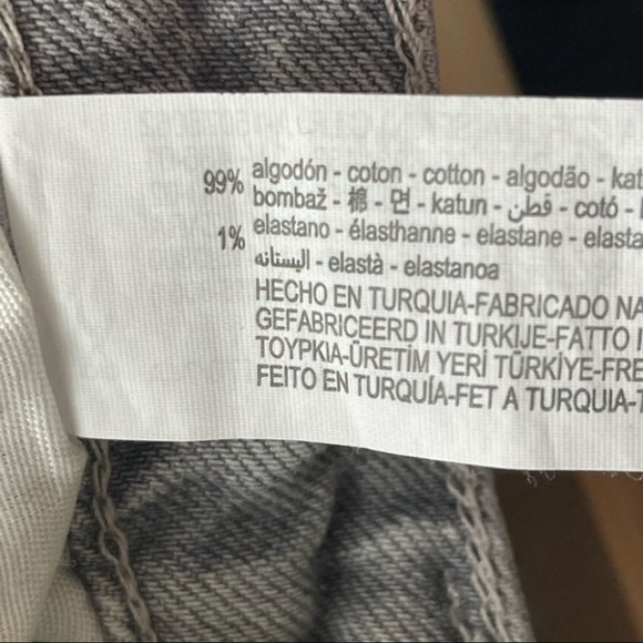 ❌SOLD❌ Zara high rise slim straight grey jeans distressed women's size 8 - Picture 13 of 13